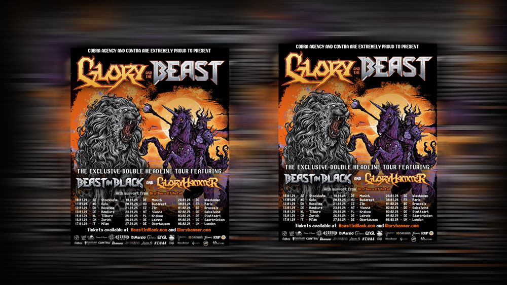 GLORYHAMMER and Beast in Black Join Forces for the Glory And The Beast Double Headline Tour