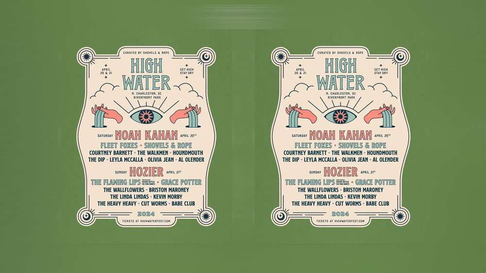 Noah Kahan, Hozier to Headline High Water Festival 2024